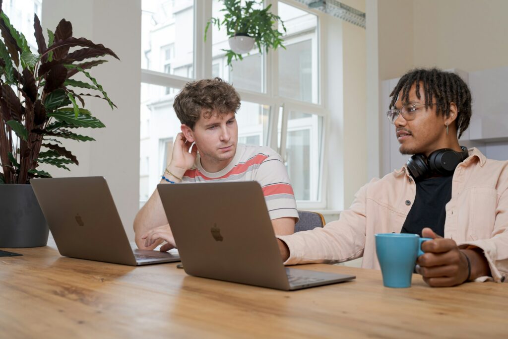 Marketing team writing a B2B case study
